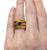 Bulgari Tubogas Serpenti Emerald 18k Yellow Gold 3-Row Ring