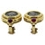 Bulgari Monete Ruby Gold Rare Ancient Silver Coin Earrings