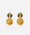 Marina B Cardan Gold Drop Earrings Russian Quartz & Onyx