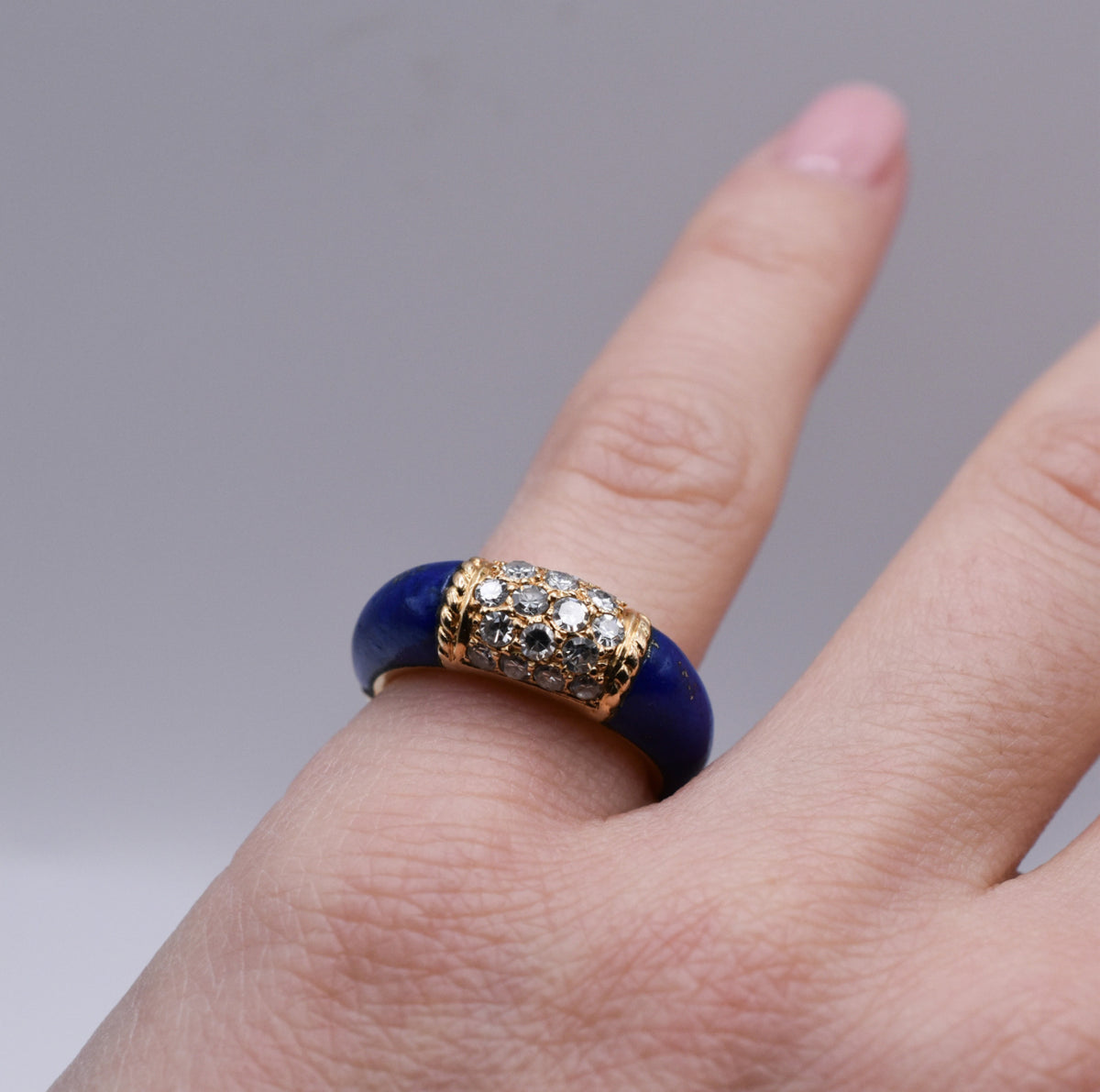 Van Cleef & Arpels Lapis Lazuli and Diamond ‘Philippine’ Ring