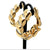 Bulgari Tubogas Gold Stainless Steel Hoop Earrings