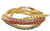 11 Carat Natural Padparadsha Sapphire Yellow Gold Tennis Bracelet