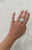 Art Deco 12 Carat Aquamarine Diamond Sapphire Gold Ring