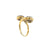 Antique Diamond Ruby Platinum Gold Vous et Moi Ring