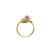 Antique Diamond Ruby Platinum Gold Vous et Moi Ring