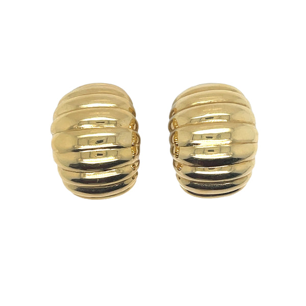 Fred Yellow Gold Half-Hoop Earring