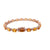 CTW 16 Natural Padparadsha Diamond Rose Gold Link Bracelet