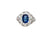 Belle Époque Certified 2.44 Carat Unheated Sapphire Diamond Gold Ring