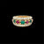 Van Cleef & Arpels French Ruby Emerald & Diamond Cocktail Ring
