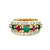 Van Cleef & Arpels French Ruby Emerald & Diamond Cocktail Ring