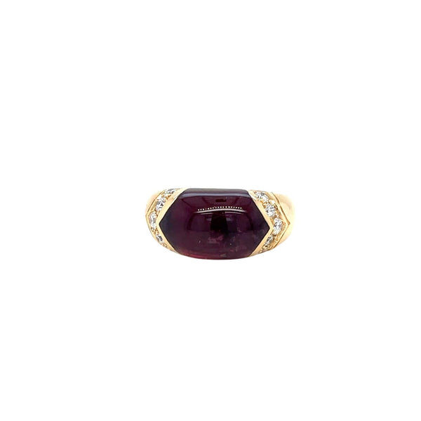 Bulgari Celtaura Tourmaline Diamond Gold Band Ring