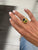 Bulgari Doppio Baccellato Blue Iolite & Peridot Gold Ring