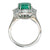 2.0 Carat Colombian Emerald Diamond Gold Ring