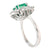 2.0 Carat Colombian Emerald Diamond Gold Ring