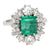 2.0 Carat Colombian Emerald Diamond Gold Ring