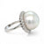 South Sea Pearl Diamond Retro Gold Ring