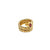 Bulgari Tubogas Serpenti Tourmaline 18k Yellow Gold 3-Row Ring