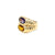 Bulgari Doppio Baccellato Citrine & Amethyst Gold Ring