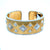 Mario Buccellati Macri Yellow & White Gold Bangle with Diamonds