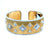 Mario Buccellati Macri Yellow & White Gold Bangle with Diamonds
