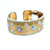 Mario Buccellati Macri Yellow & White Gold Bangle with Diamonds
