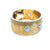 Mario Buccellati Macri Yellow & White Gold Bangle with Diamonds