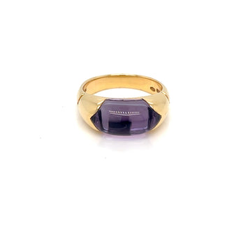 Vintage Bulgari “Celtaura” Ring – 18k Yellow Gold & Amethyst – Circa 1980