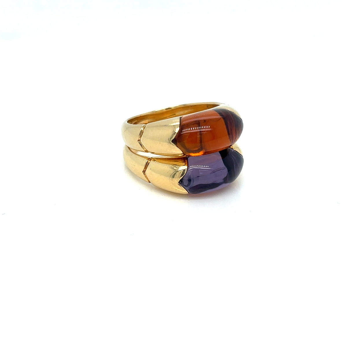 Vintage Bulgari “Celtaura” Ring – 18k Yellow Gold & Citrine – Circa 1980