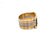 Cartier 2 C Trinity Three Colors Gold Ring