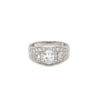 Bulgari-Inspired Trombino Ring with GIA-Certified Oval Diamond