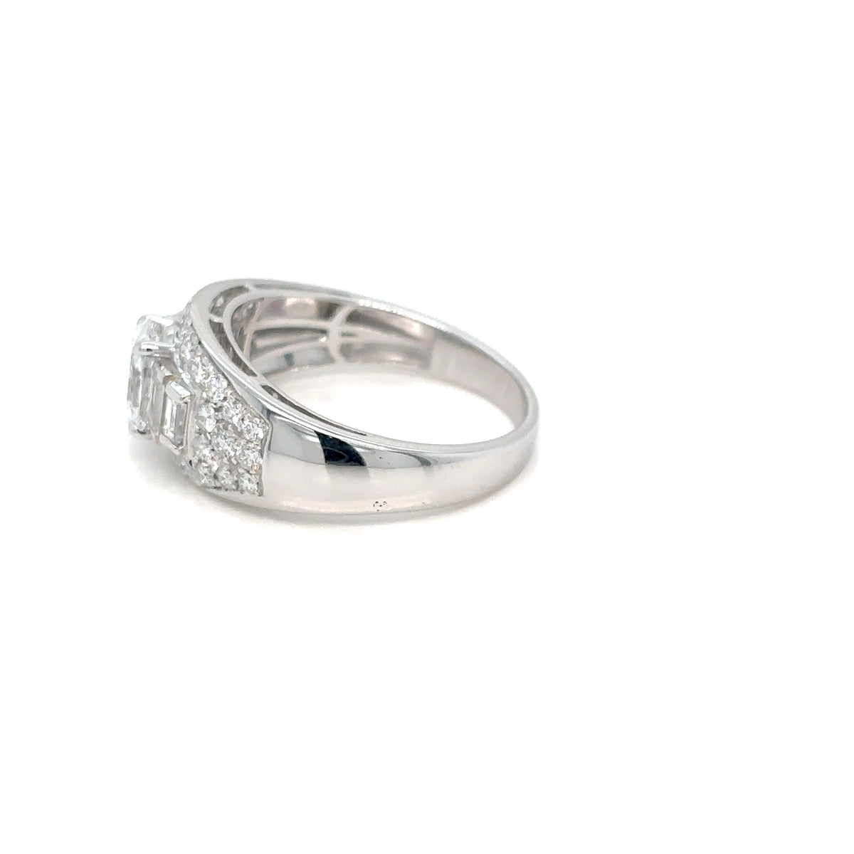 Bulgari-Inspired Trombino Ring with GIA-Certified Oval Diamond
