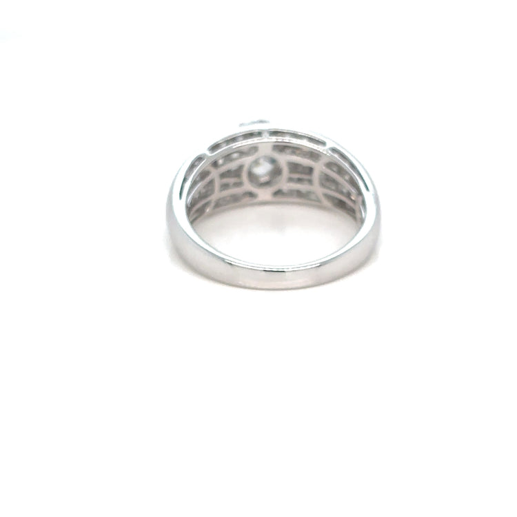 Bulgari-Inspired Trombino Ring with GIA-Certified Oval Diamond