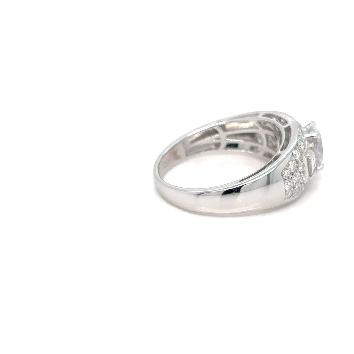 Bulgari-Inspired Trombino Ring with GIA-Certified Oval Diamond