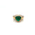 Bvlgari Cabochon Emerald and Diamond “Trombino” Ring, Rome, 1970s