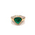 Bvlgari Cabochon Emerald and Diamond “Trombino” Ring, Rome, 1970s