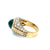Bvlgari Cabochon Emerald and Diamond “Trombino” Ring, Rome, 1970s