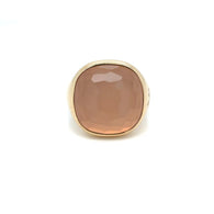Pomellato Cipria Rose Quartz 18K Yellow Gold Cocktail Ring