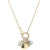 Pomellato Vintage 18K Gold Four Hearts Diamond Pavé Charm Necklace