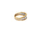 Mario Buccellati Diamond Yellow and White Gold Rombi Eternelle Band, circa 1960