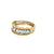 Mario Buccellati Diamond Yellow and White Gold Rombi Eternelle Band, circa 1960