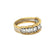 Mario Buccellati Diamond Yellow and White Gold Rombi Eternelle Band, circa 1960