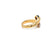 Vintage Bulgari Serpenti Sapphire and Diamond 18k Yellow Gold Bypass Ring