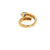Vintage Bulgari Serpenti Sapphire and Diamond 18k Yellow Gold Bypass Ring