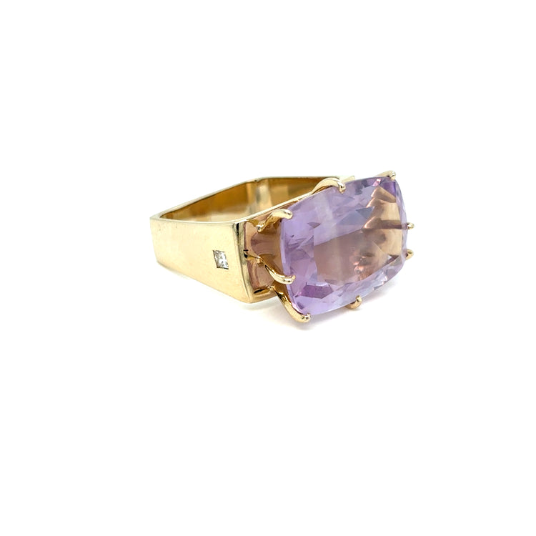 H.Stern “Sunrise” Amethyst, Sapphire and Diamond 18k Yellow Gold Ring