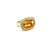 Impressive 20 Carat Natural Citrine and Diamond 18k Yellow Gold Cocktail Ring