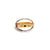Larry Jewelry Diamond and Ruby 18k Two-Tone Gold Ring
