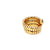 Bulgari Vintage Serpenti Tubogas Three-Row Ruby Ring in 18k Yellow Gold