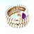 Bulgari Vintage Serpenti Tubogas Three-Row Ruby Ring in 18k Yellow Gold