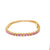 10 Carat Natural Pink Sapphire Yellow Gold Tennis Bracelet