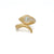 Antique Diamond Coiled Snake Engraved Ring